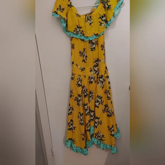 Matilda Jane Hooked on a Feeling yellow floral dress SZ.S NWT - Picture 2 of 5